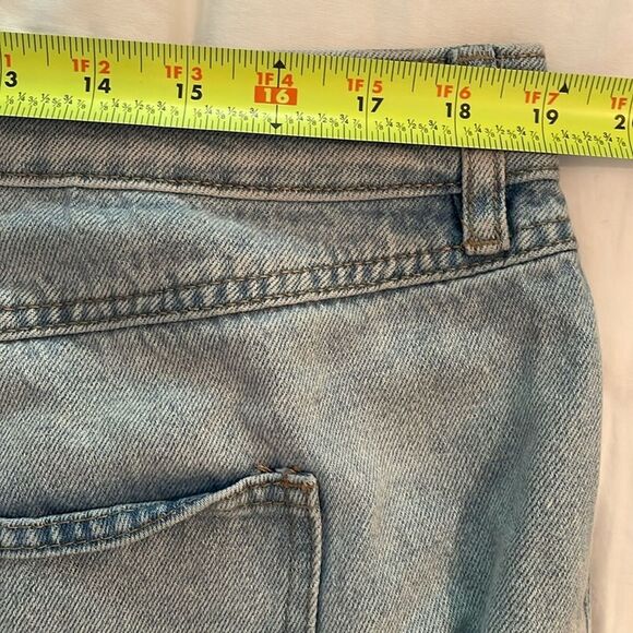 Rue+ Rue21 Denim Blue Jeans Womens Size 14 Straight Wide Leg Loose Fit - Picture 6 of 13